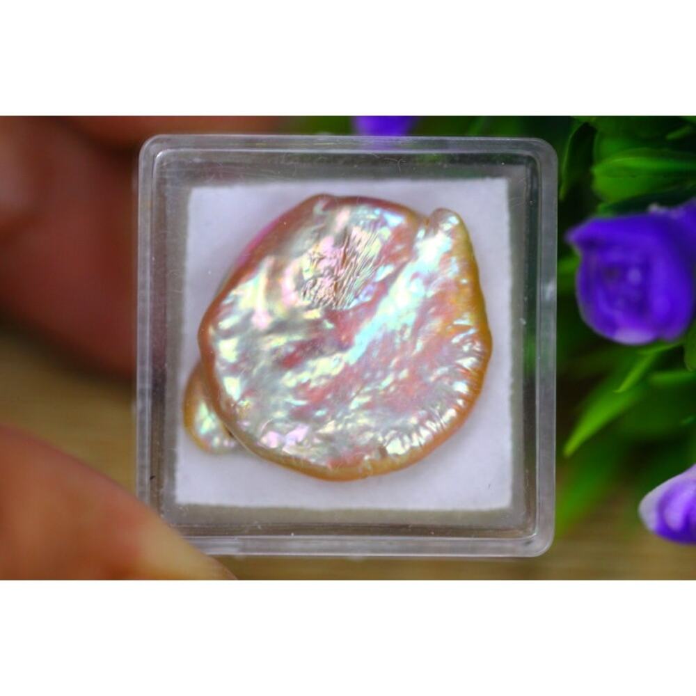 Stunning 13.96 Carat Freeform Keshi Pearl, Fully Drilled!